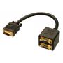 Rozdzielacz VGA (splitter D-sub) wt. VGA - 2x gn. VGA Lindy 41214 - 0,2m
