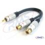 Rozdzielacz wtyk RCA - 2x gniazdo RCA Digital (D-2GR02) - 0,2m